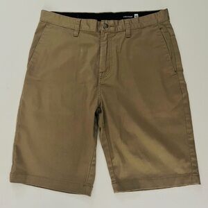 Volcom Men's Brown Flat Front Shorts